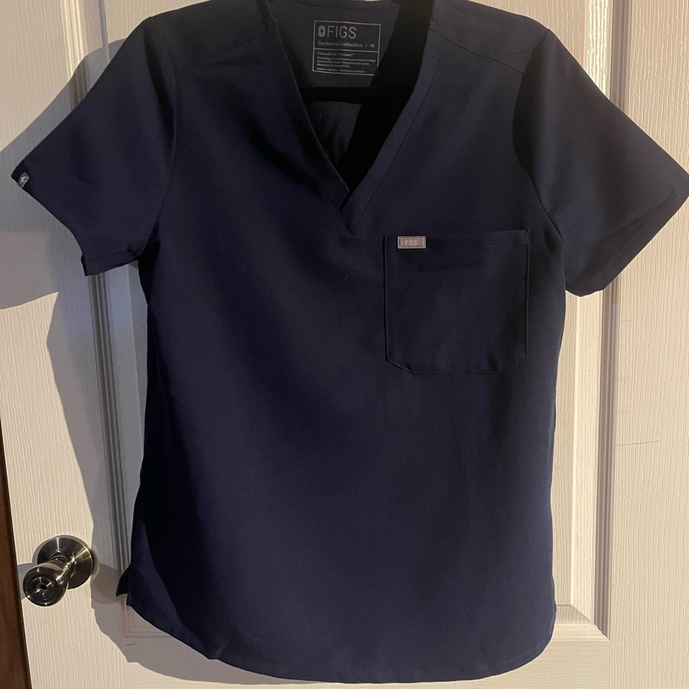 Figs Technical Collection Catarina Dark Blue Top